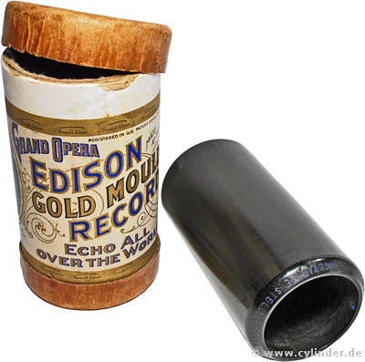 Edison Grand Opera-Goldgu�walze, ca. 1906